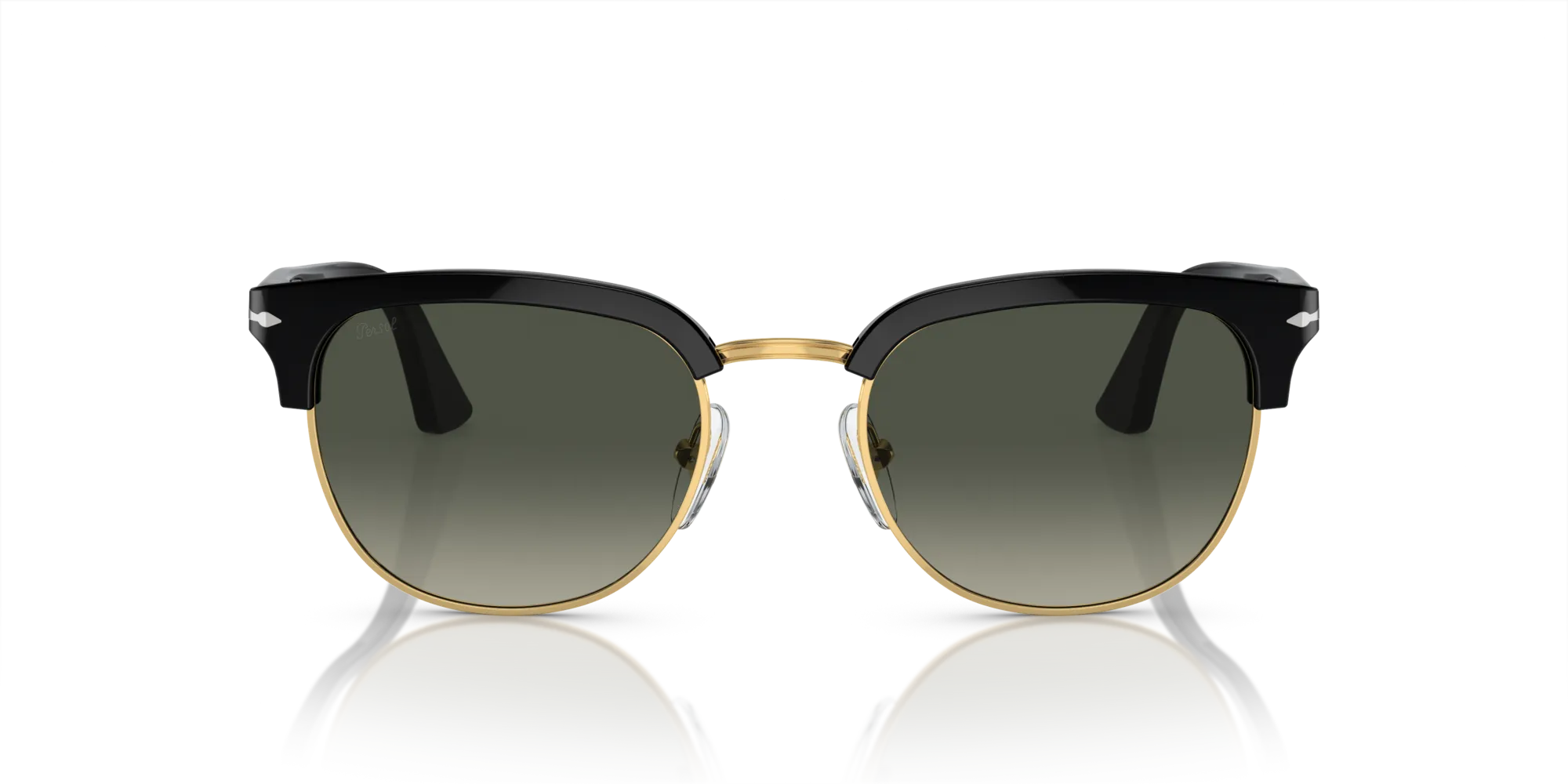 Persol PO3105S CELLOR 112871 Occhiali da sole Acetato Nero Grigio Pantos Normale Sfumato - immagine 3