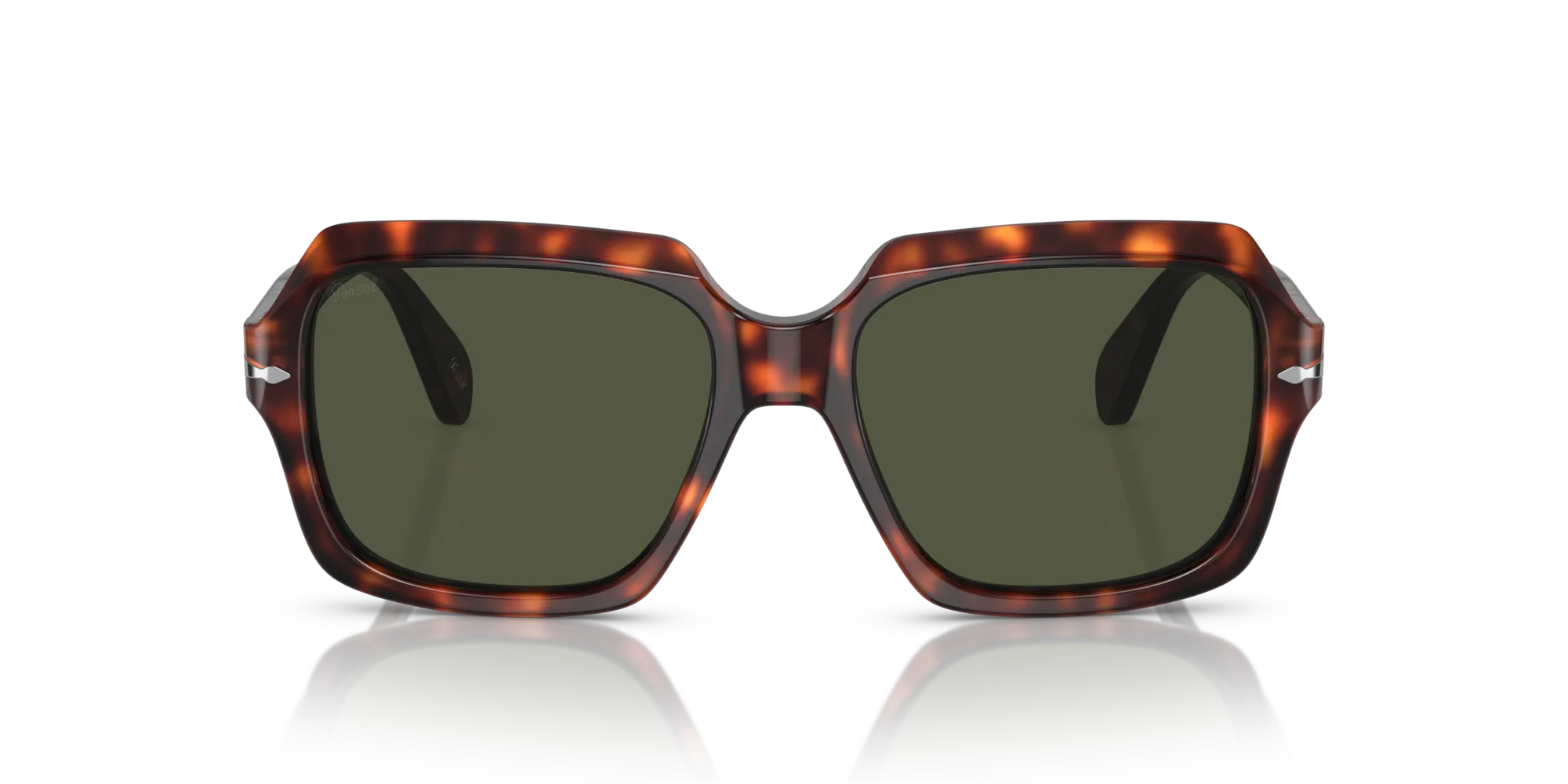 Persol PO0581S 24/31 Occhiali da sole Acetato Tartaruga Verde Squadrata Normale - immagine 3