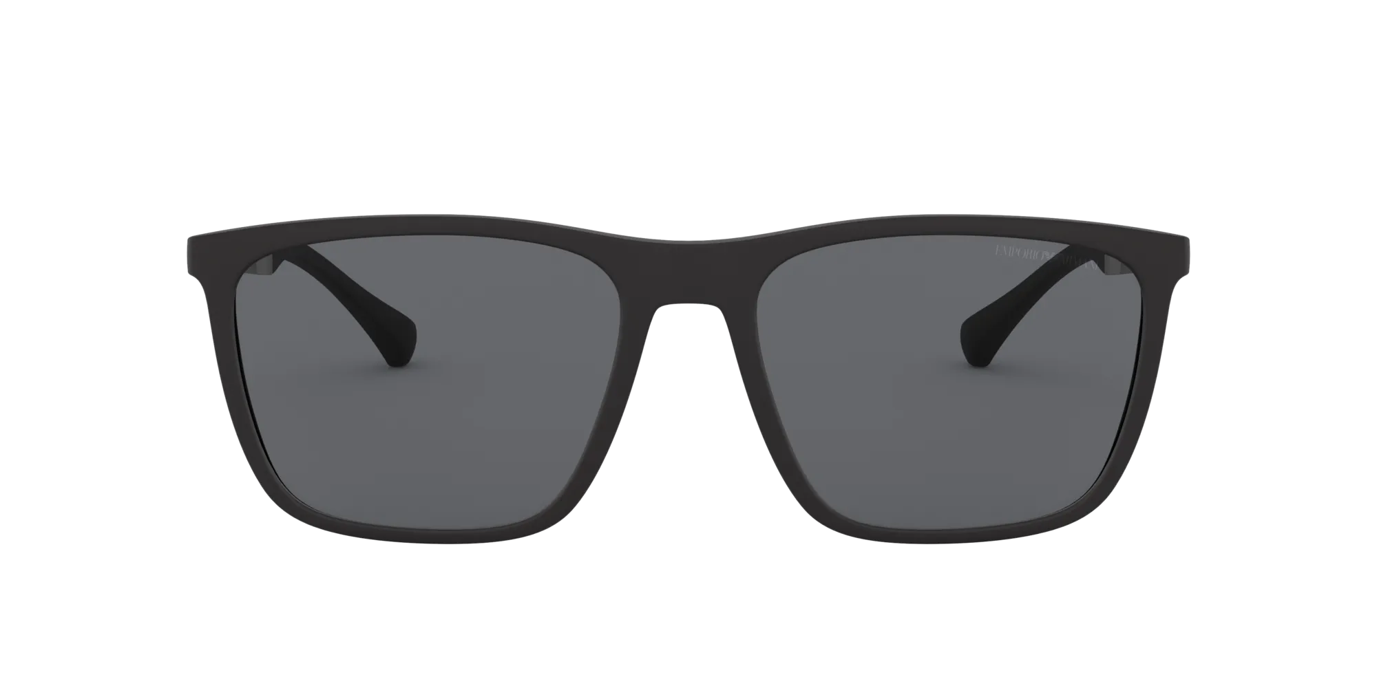 Emporio Armani EA4150 506387 Occhiali da sole Iniettato Nero Grigio Squadrata Normale - immagine 2