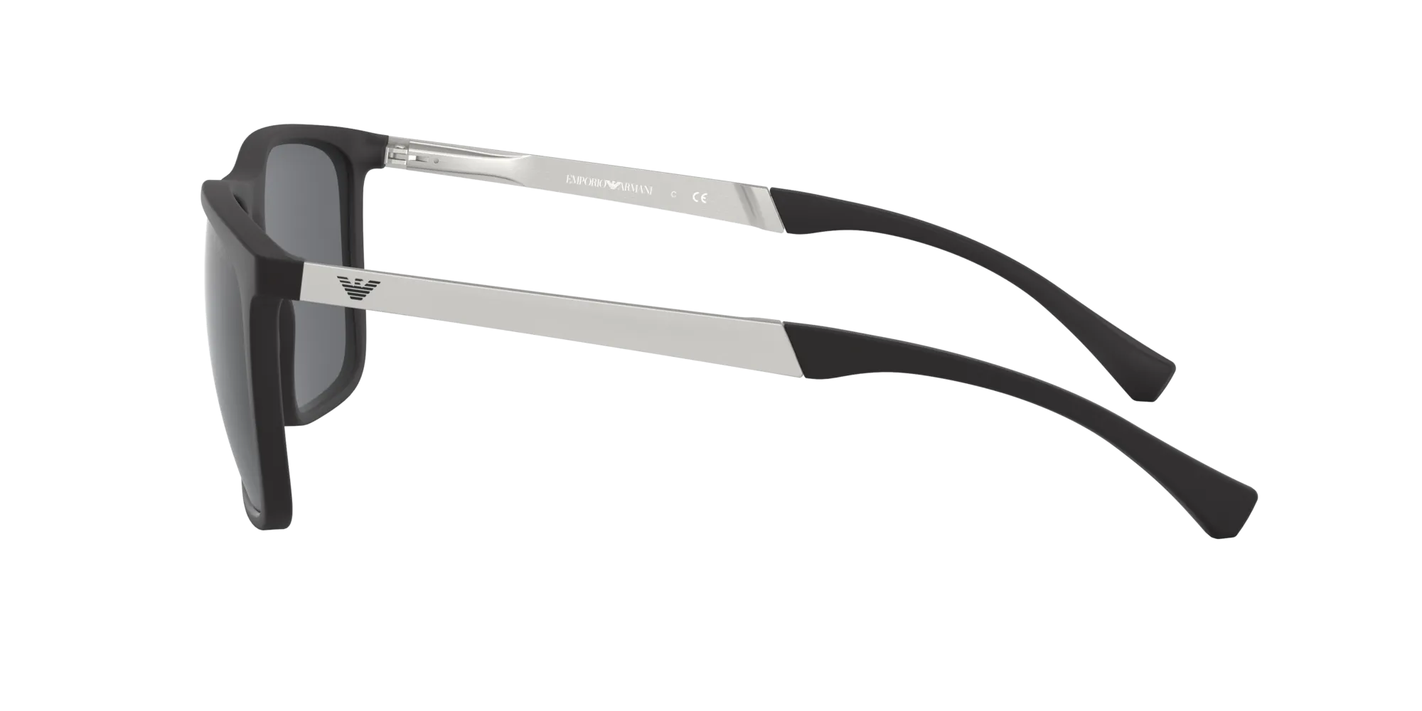 Emporio Armani EA4150 506387 Occhiali da sole Iniettato Nero Grigio Squadrata Normale - immagine 3