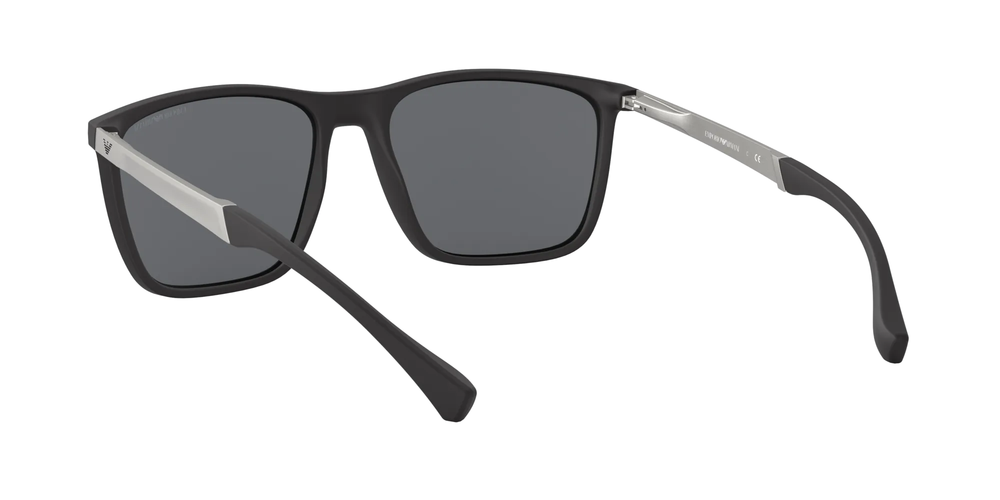 Emporio Armani EA4150 506387 Occhiali da sole Iniettato Nero Grigio Squadrata Normale - immagine 4