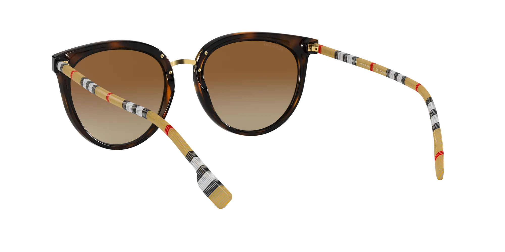 Burberry BE4316 WILLOW 3854T5 Occhiali da sole Nylon Marrone Marrone Pantos Polarizzata Sfumato - immagine 4