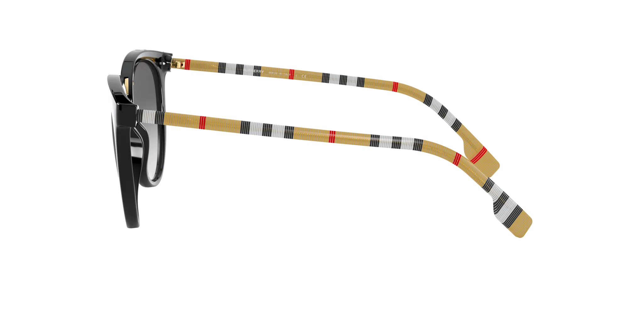 Burberry BE4316 WILLOW 385311 Occhiali da sole Nylon Nero Grigio Pantos Normale Sfumato - immagine 3