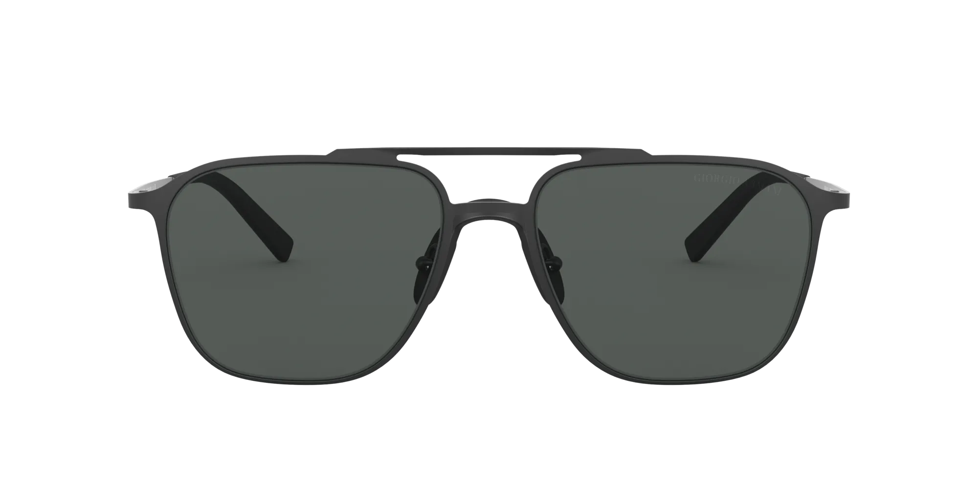 Giorgio Armani AR6110 300187 Occhiali da sole Acciaio Nero Grigio Squadrata Normale - immagine 2