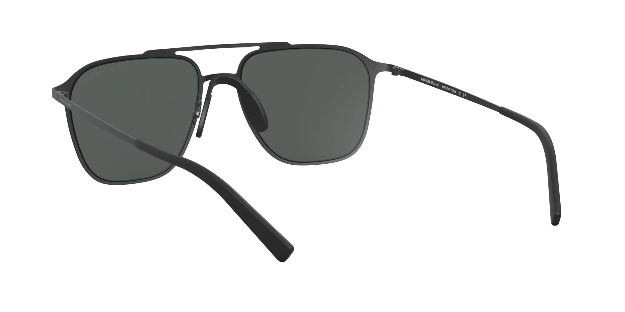 Giorgio Armani AR6110 300187 Occhiali da sole Acciaio Nero Grigio Squadrata Normale - immagine 4