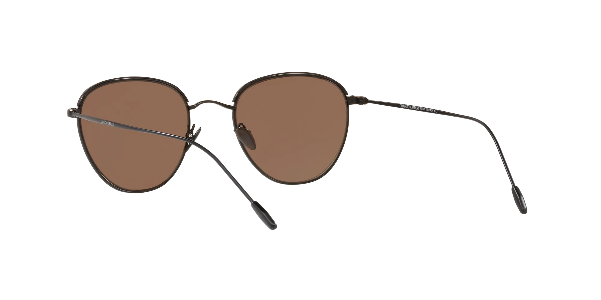 Giorgio Armani AR6048 300173 Occhiali da sole Acciaio Nero Marrone Squadrata Normale - immagine 4