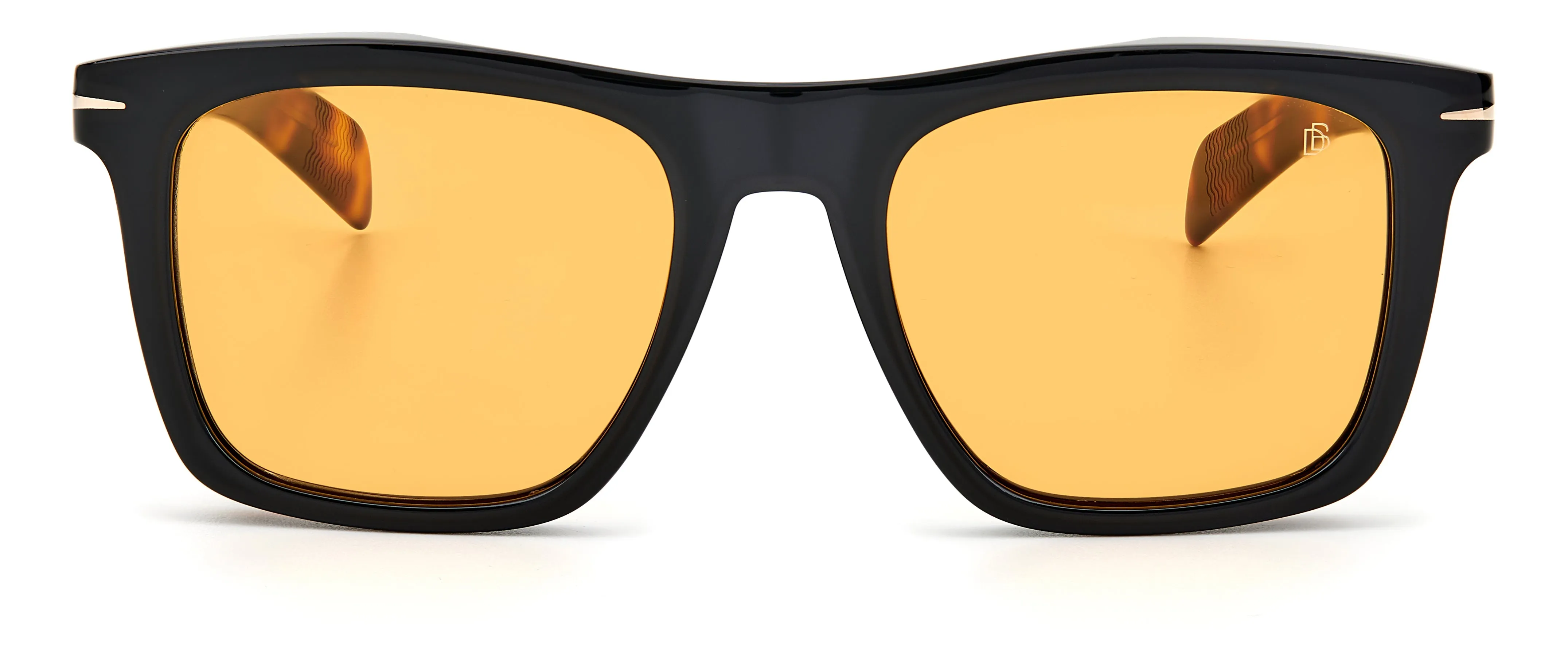 DAVID BECKHAM DB 7000/S WR7/W7 Occhiali da sole Acetato Nero Arancione Squadrata Normale - immagine 2