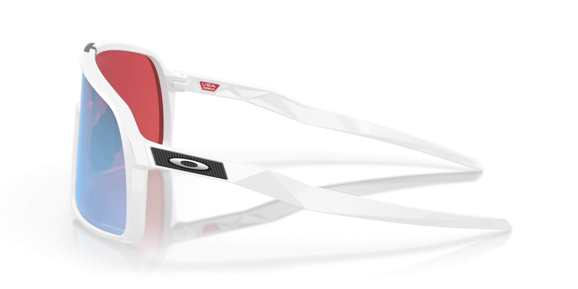 Oakley OO9406 SUTRO 940622 Occhiali da sole O_Matter Bianco Rosso Maschera Normale Prizm - immagine 4
