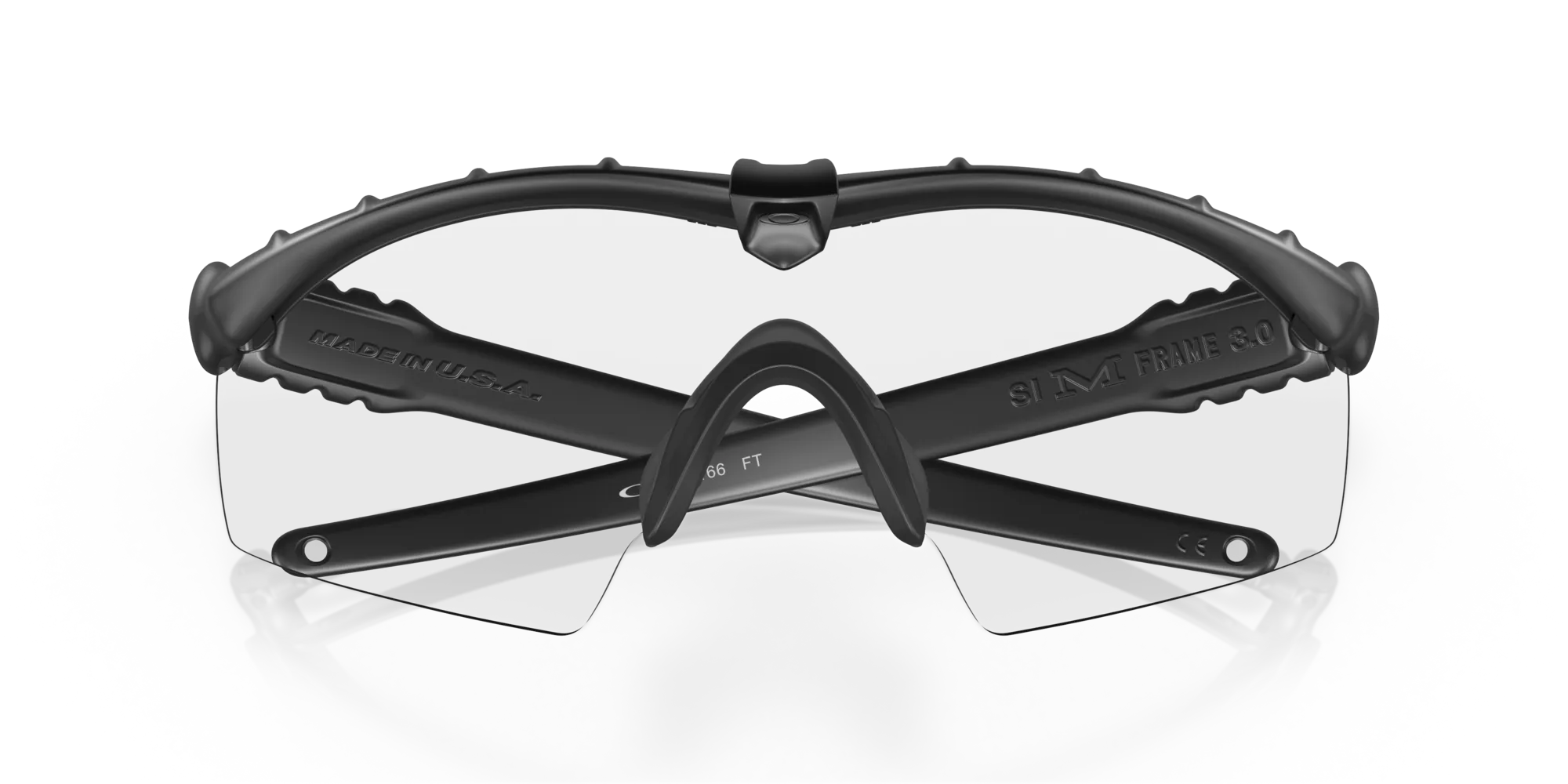 Oakley OO9146 SI BALLISTIC M FRAME 3.0 914652 Occhiali da sole O_Matter Nero Trasparente Maschera Normale Chiara - immagine 2