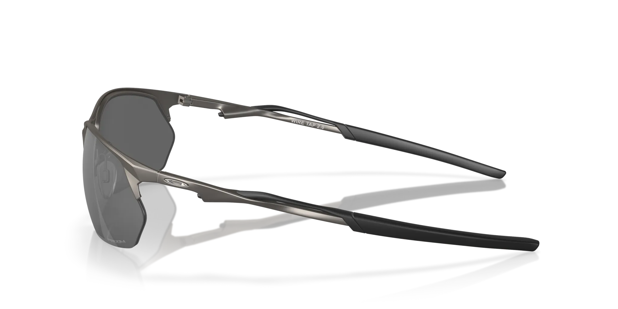 Oakley OO4145 WIRE TAP 2.0 414502 Occhiali da sole Metallo Grigio Grigio Squadrata Normale Prizm - immagine 4