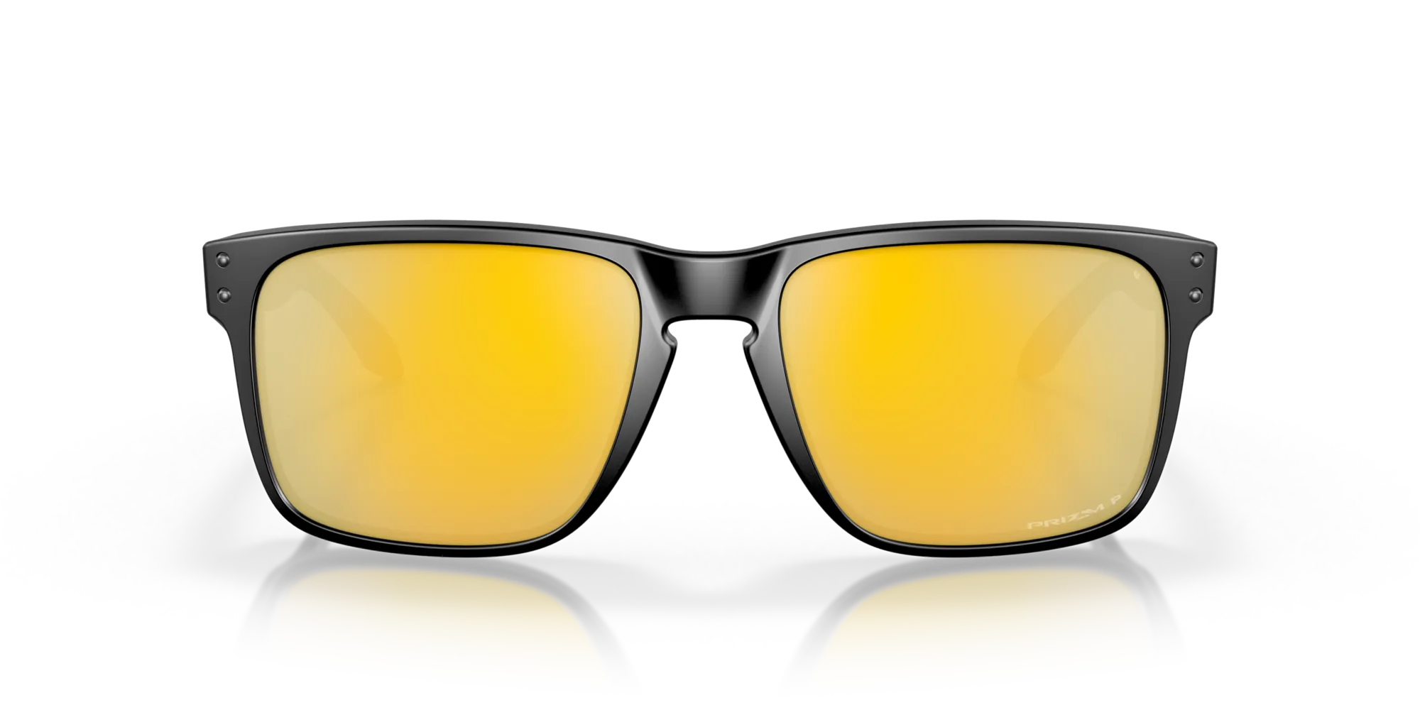 Oakley OO9417 HOLBROOK XL 941723 Occhiali da sole O_Matter Nero Oro Squadrata Polarizzata Prizm - immagine 3