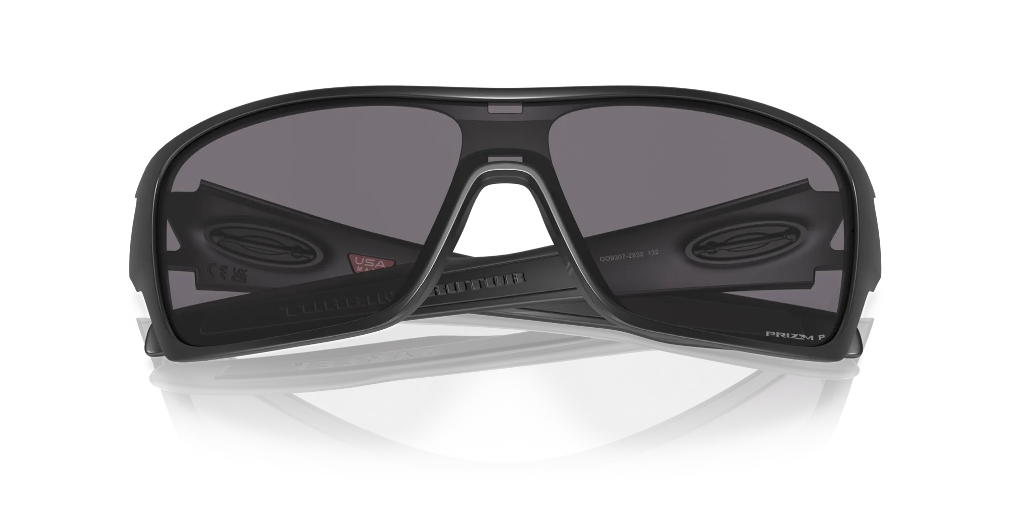Oakley OO9307 TURBINE ROTOR 930728 Occhiali da sole O_Matter Nero Grigio Maschera Polarizzata Prizm - immagine 2