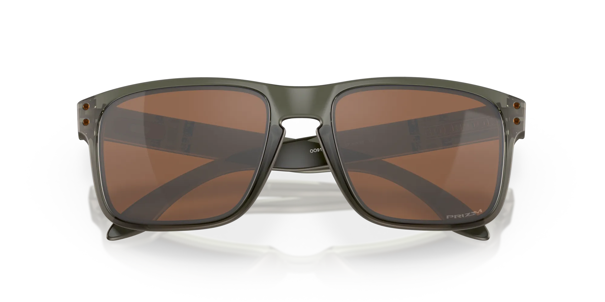 Oakley OO9102 HOLBROOK 9102G6 Occhiali da sole O_Matter Verde Marrone Squadrata Normale Prizm - immagine 2