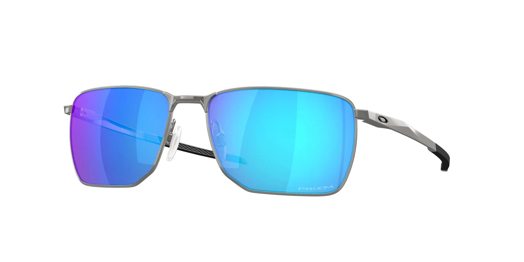 Oakley OO4142 EJECTOR 414204 Occhiali da sole Metallo Argento Blu Squadrata Normale Prizm - immagine 1