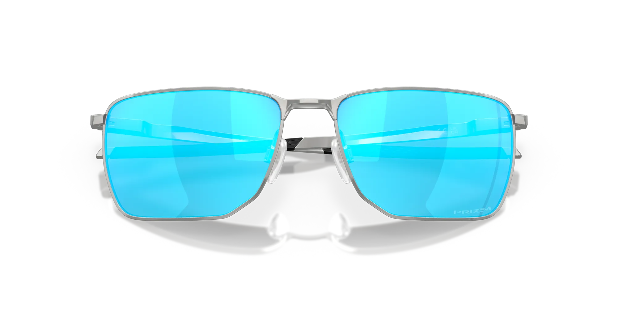 Oakley OO4142 EJECTOR 414204 Occhiali da sole Metallo Argento Blu Squadrata Normale Prizm - immagine 2