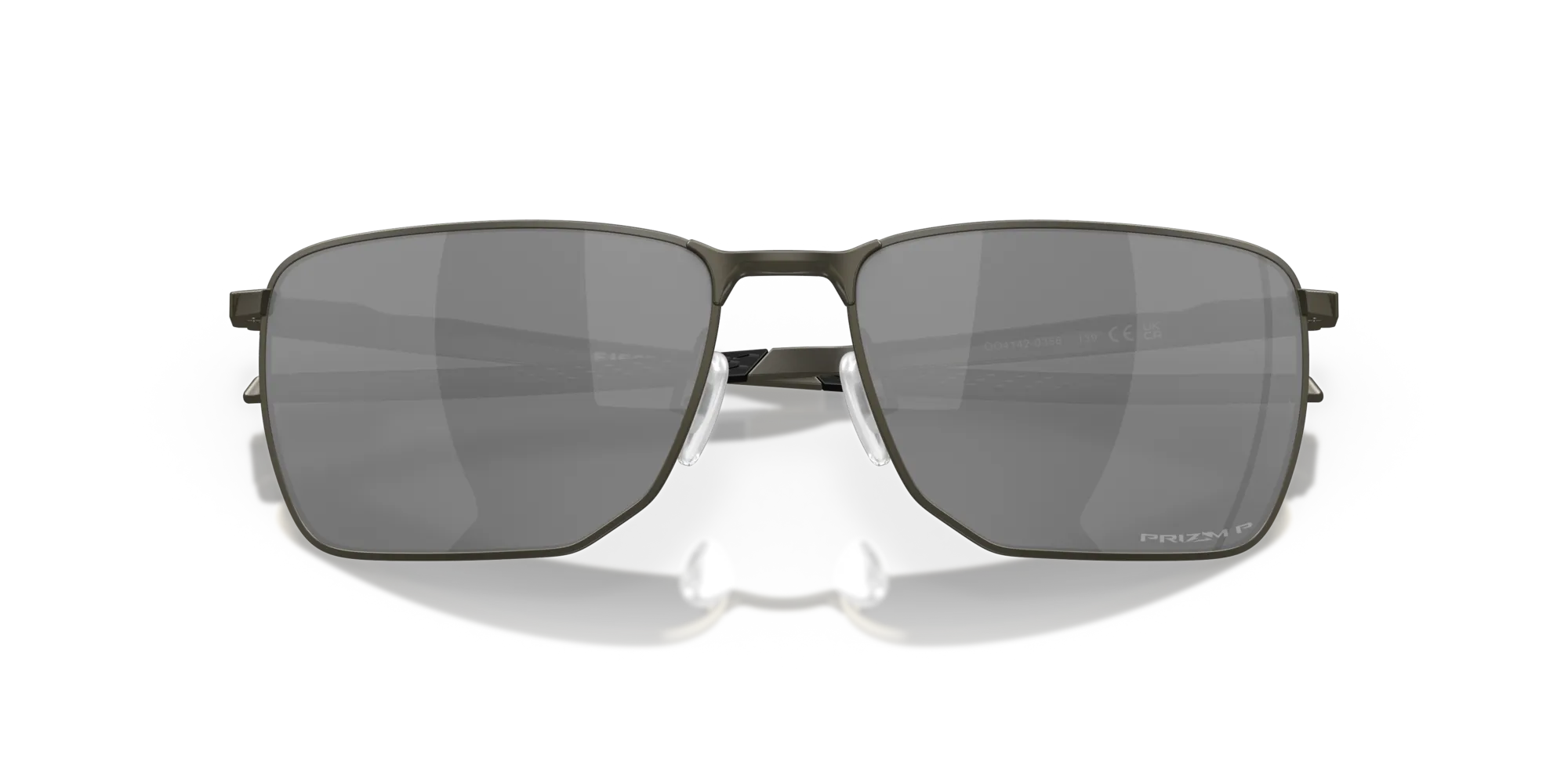 Oakley OO4142 EJECTOR 414203 Occhiali da sole Metallo Nero Grigio Squadrata Polarizzata Prizm - immagine 2