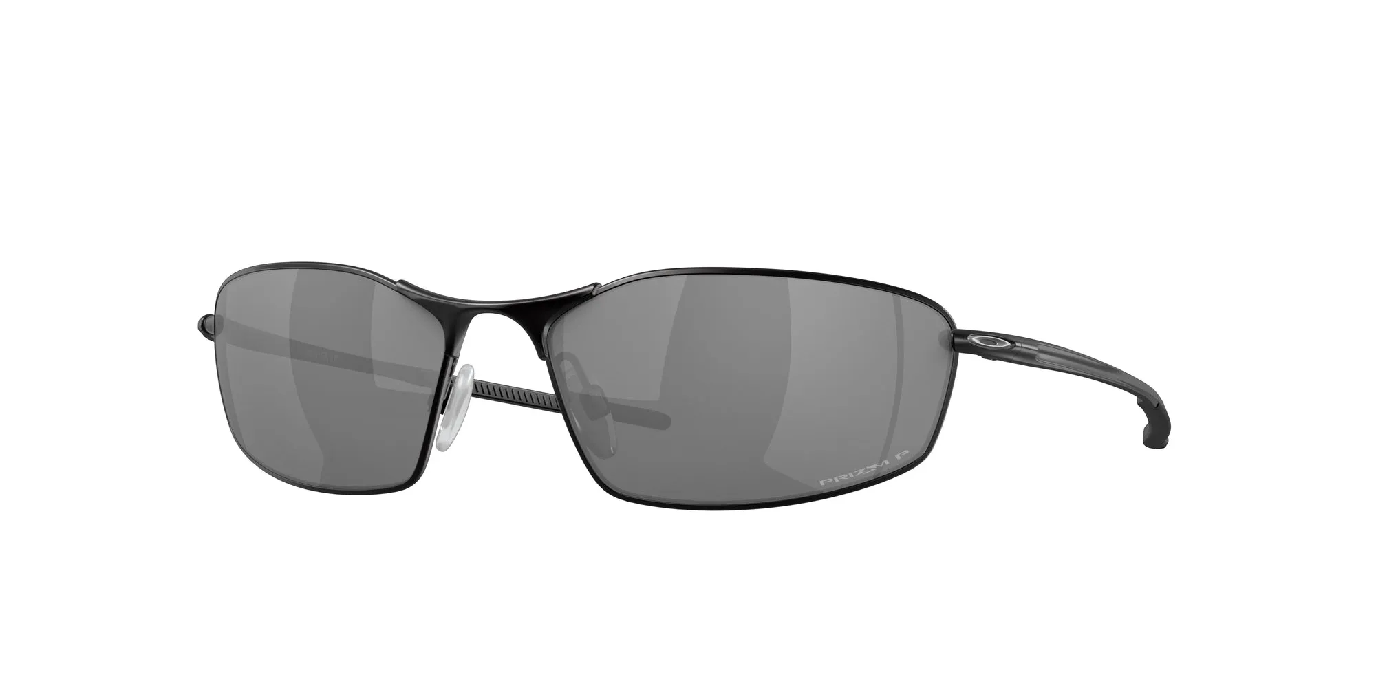 Oakley OO4141 WHISKER 414103 Occhiali da sole Metallo Nero Grigio Rotonda Polarizzata Prizm - immagine 1