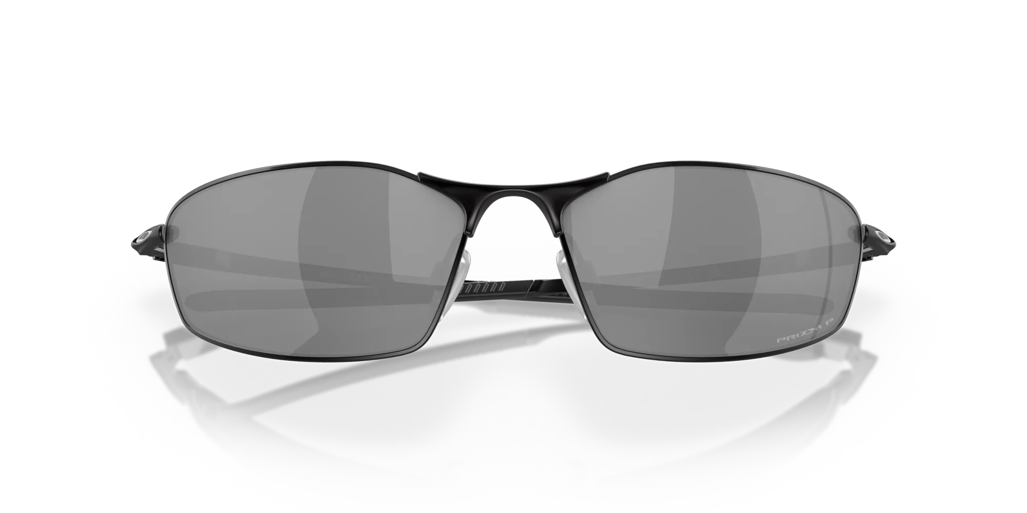 Oakley OO4141 WHISKER 414103 Occhiali da sole Metallo Nero Grigio Rotonda Polarizzata Prizm - immagine 2