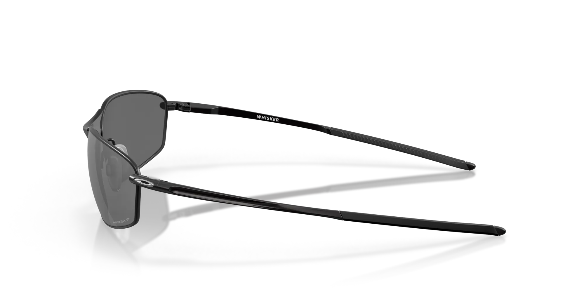 Oakley OO4141 WHISKER 414103 Occhiali da sole Metallo Nero Grigio Rotonda Polarizzata Prizm - immagine 4