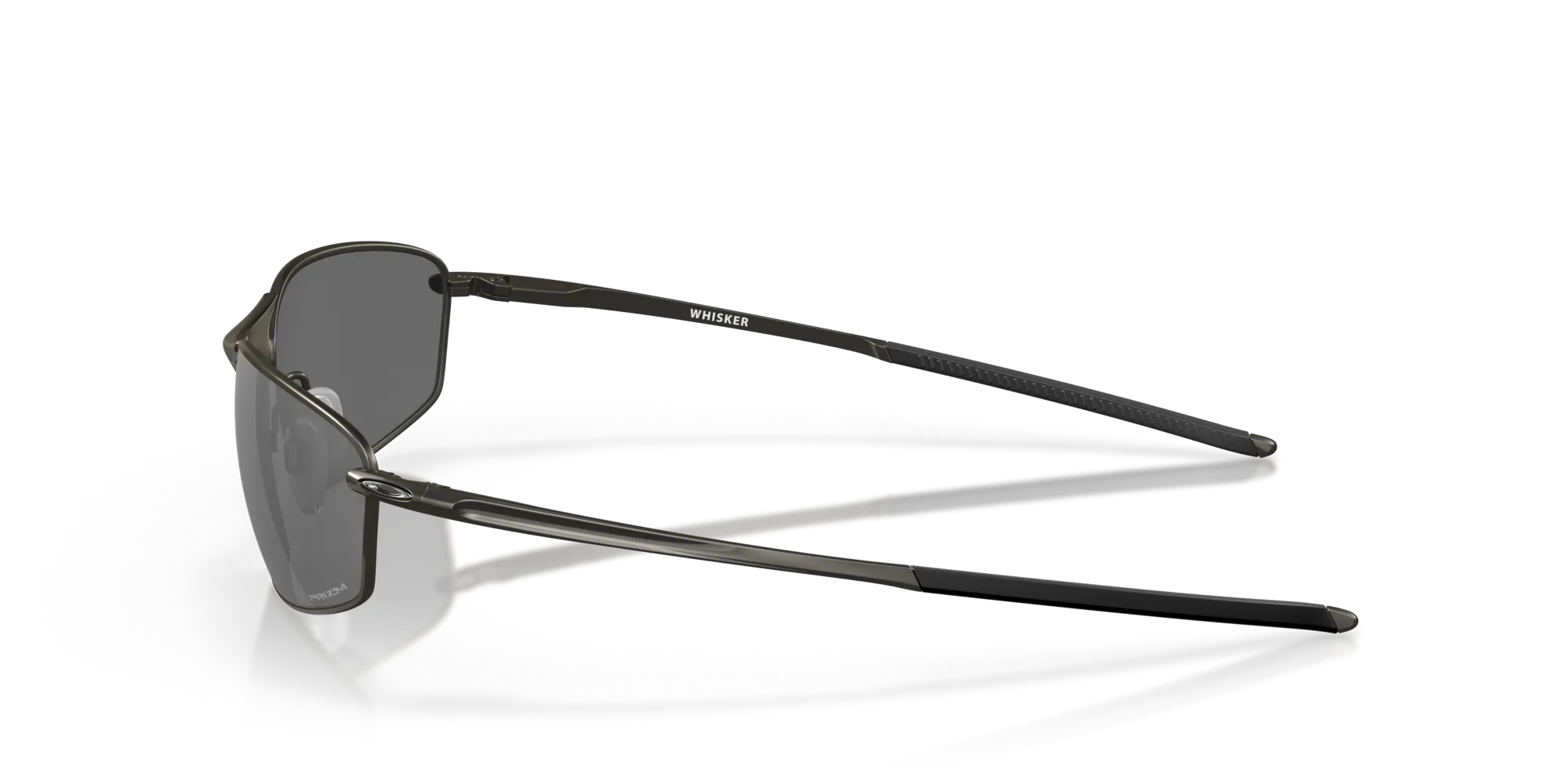 Oakley OO4141 WHISKER 414101 Occhiali da sole Metallo Nero Grigio Rotonda Normale Prizm - immagine 4