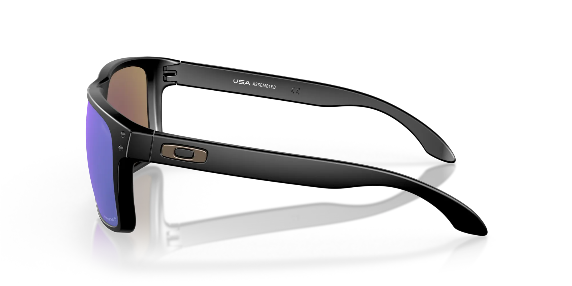 Oakley OO9417 HOLBROOK XL 941721 Occhiali da sole O_Matter Nero Blu Squadrata Polarizzata Prizm - immagine 4