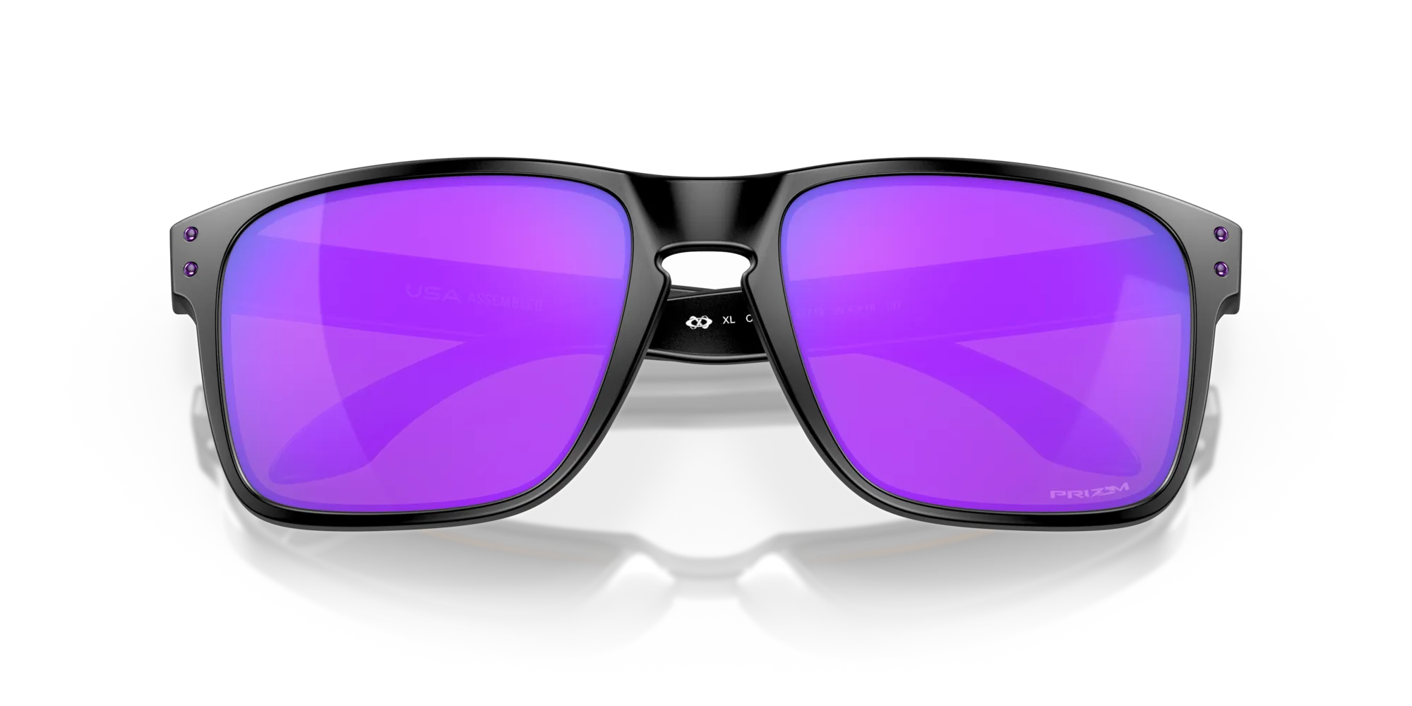Oakley OO9417 HOLBROOK XL 941720 Occhiali da sole O_Matter Nero Viola Squadrata Normale Prizm - immagine 2