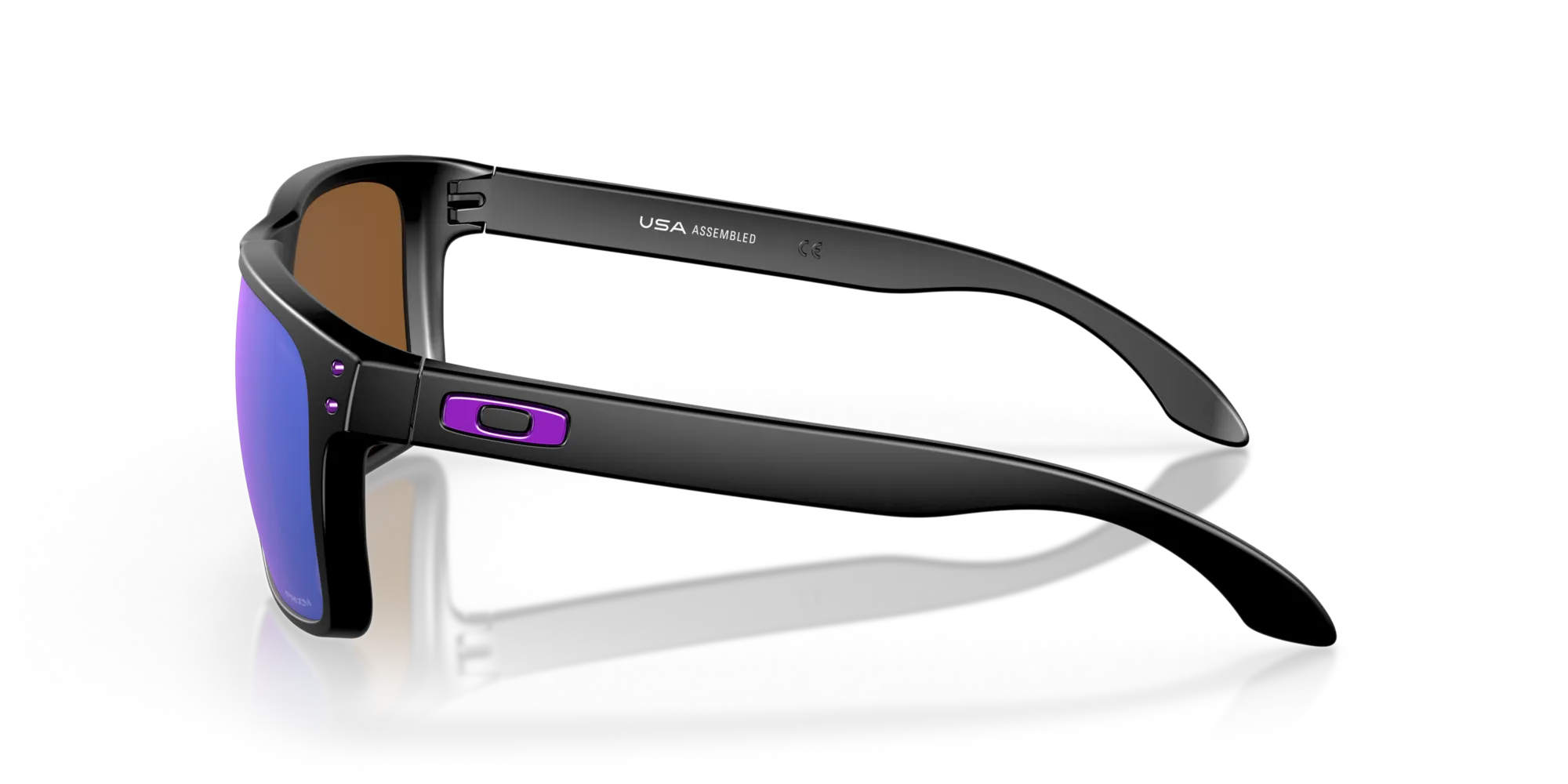 Oakley OO9417 HOLBROOK XL 941720 Occhiali da sole O_Matter Nero Viola Squadrata Normale Prizm - immagine 4