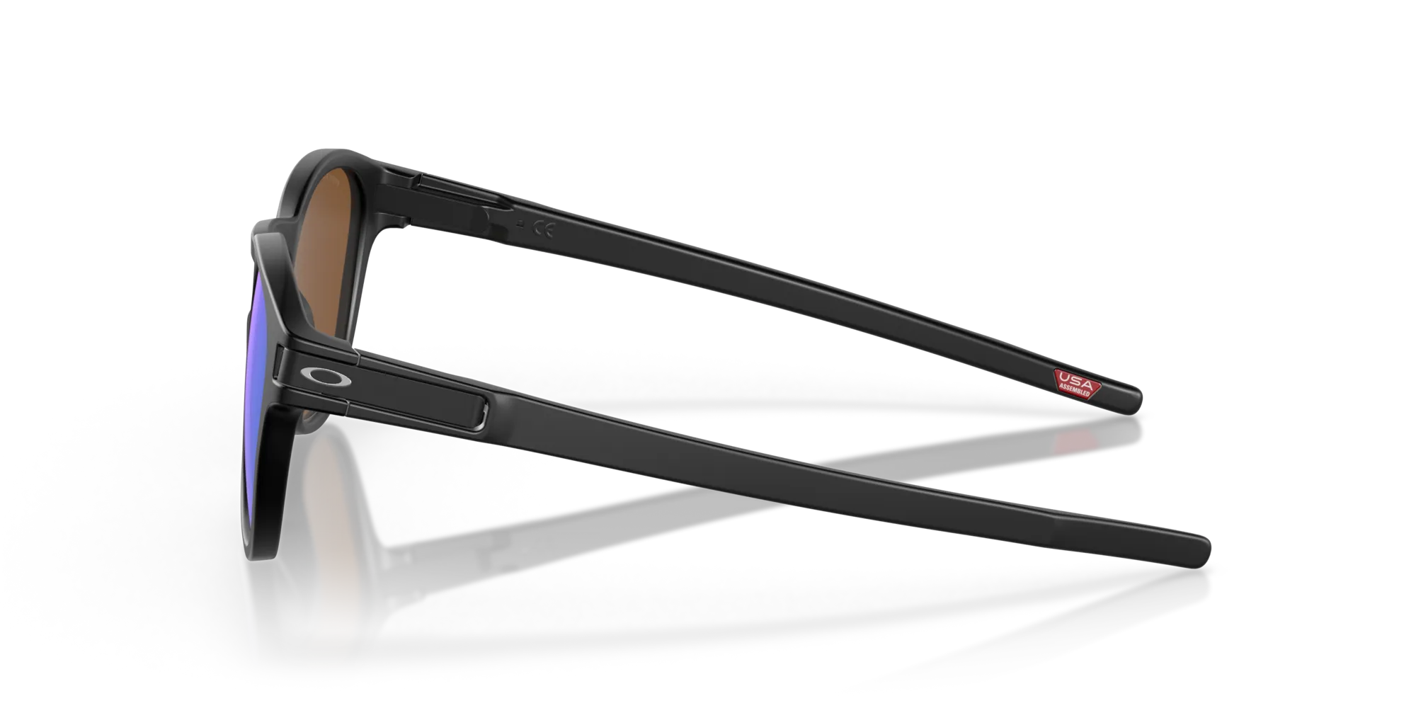 Oakley OO9265 LATCH 926555 Occhiali da sole O_Matter Nero Viola Rotonda Normale Prizm - immagine 4