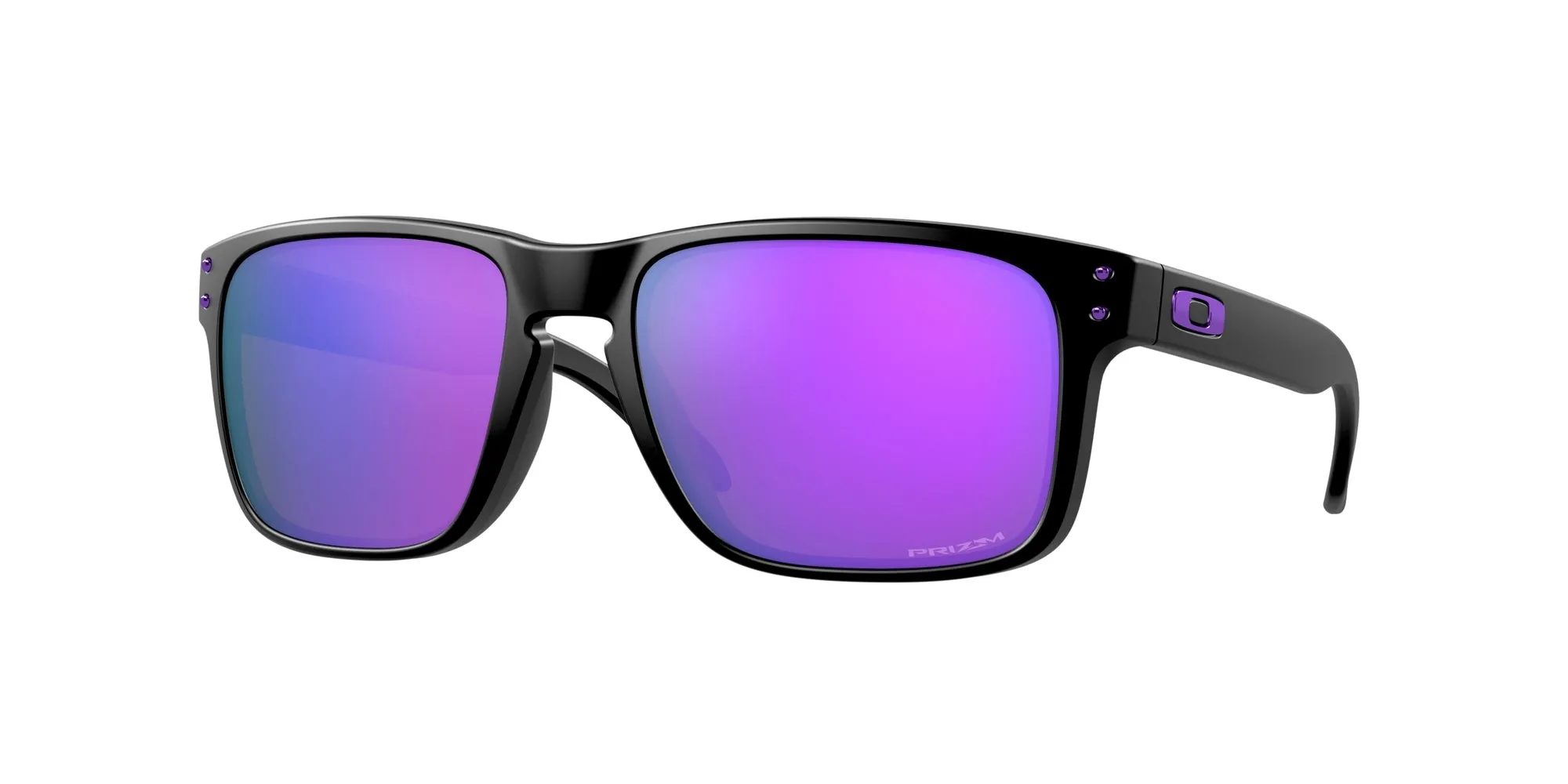 Oakley OO9102 HOLBROOK 9102K6 Occhiali da sole O_Matter Nero Viola Squadrata Normale Prizm - immagine 1