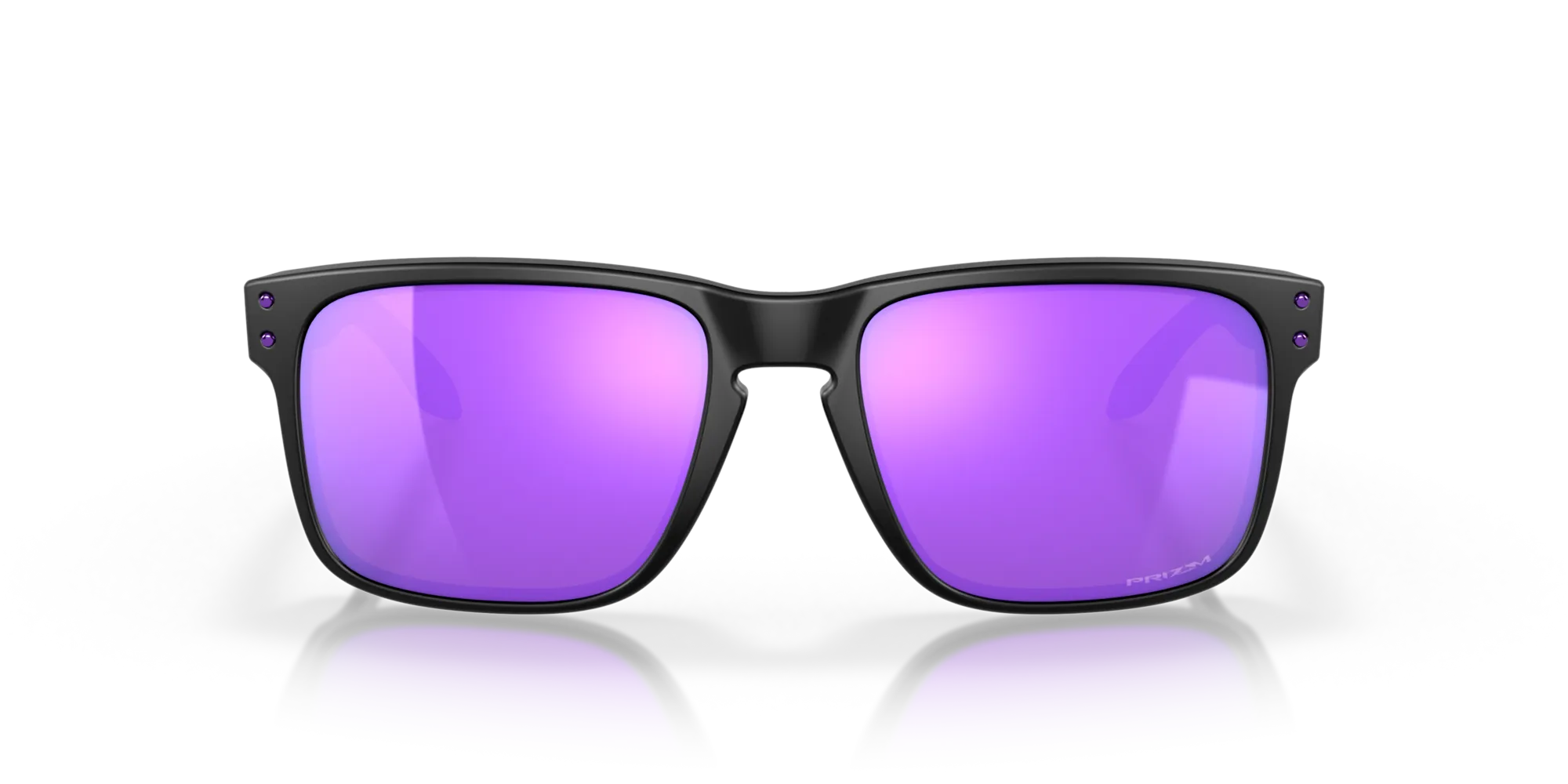 Oakley OO9102 HOLBROOK 9102K6 Occhiali da sole O_Matter Nero Viola Squadrata Normale Prizm - immagine 3