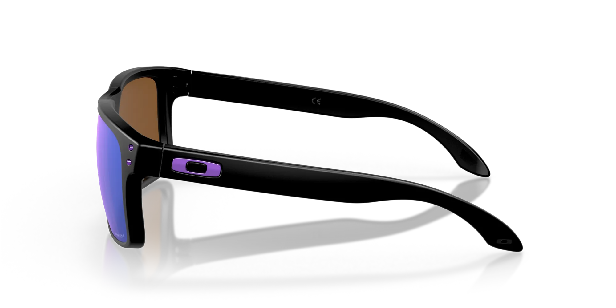 Oakley OO9102 HOLBROOK 9102K6 Occhiali da sole O_Matter Nero Viola Squadrata Normale Prizm - immagine 4