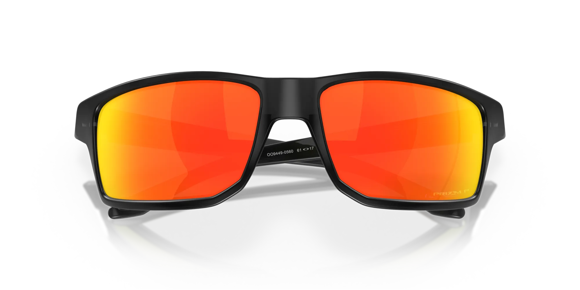 Oakley OO9449 GIBSTON 944905 Occhiali da sole O_Matter Nero Rosso Squadrata Polarizzata Prizm - immagine 2