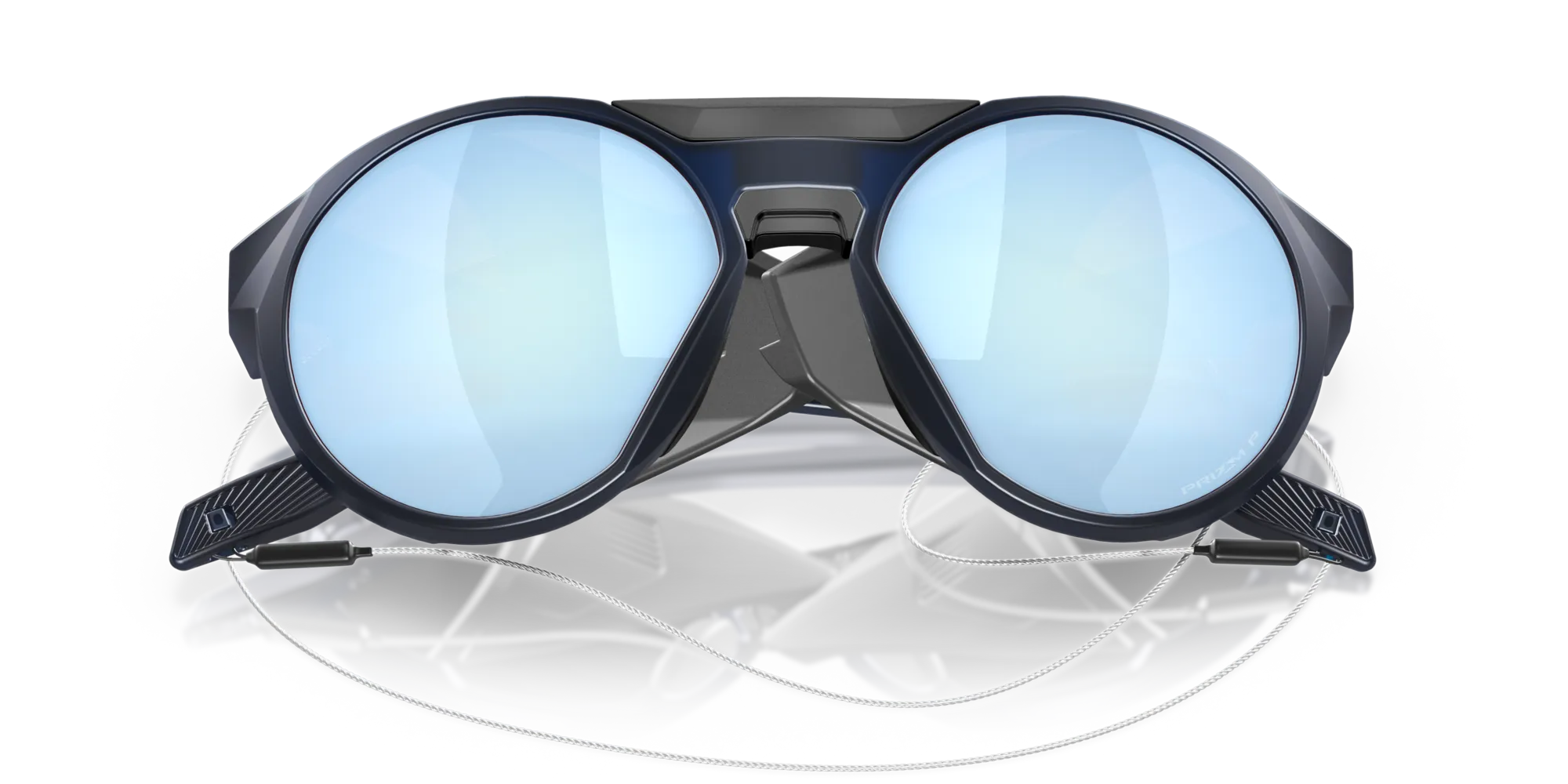 Oakley OO9440 CLIFDEN 944005 Occhiali da sole O_Matter Blu Blu Rotonda Polarizzata Prizm - immagine 2
