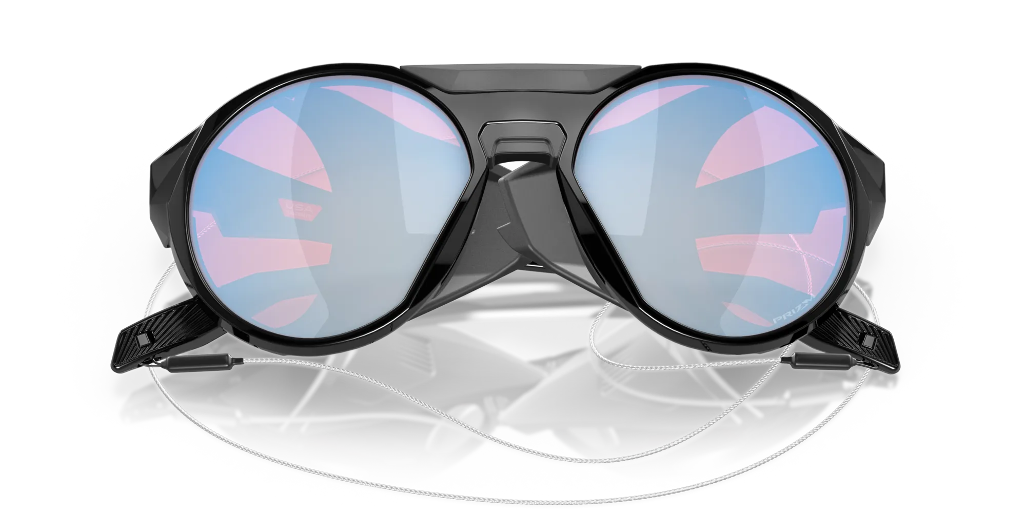 Oakley OO9440 CLIFDEN 944002 Occhiali da sole O_Matter Nero Rosso Rotonda Normale Prizm - immagine 2