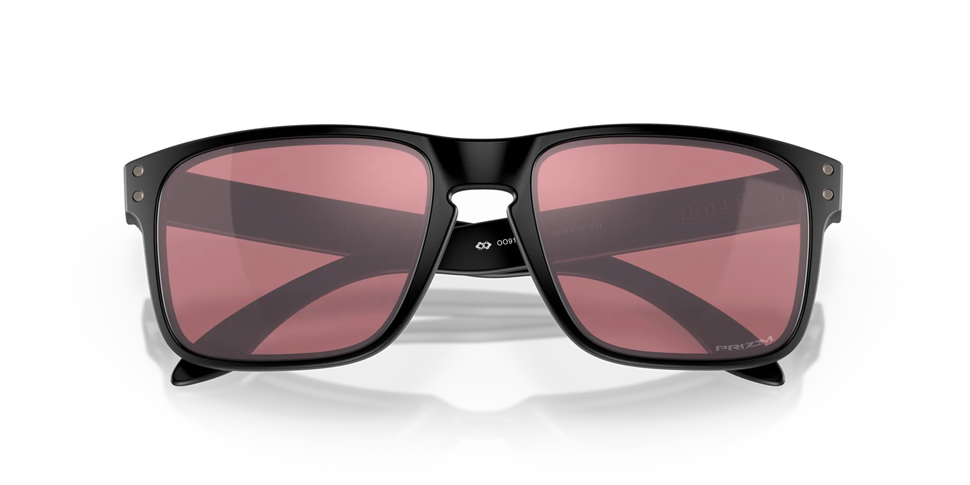 Oakley OO9102 HOLBROOK 9102K0 Occhiali da sole O_Matter Nero Viola Squadrata Normale Prizm - immagine 2