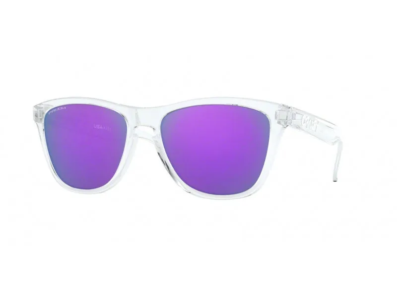 Oakley OO9013 FROGSKINS 9013H7 Occhiali da sole O_Matter Trasparente Viola Squadrata Normale Prizm - immagine 1
