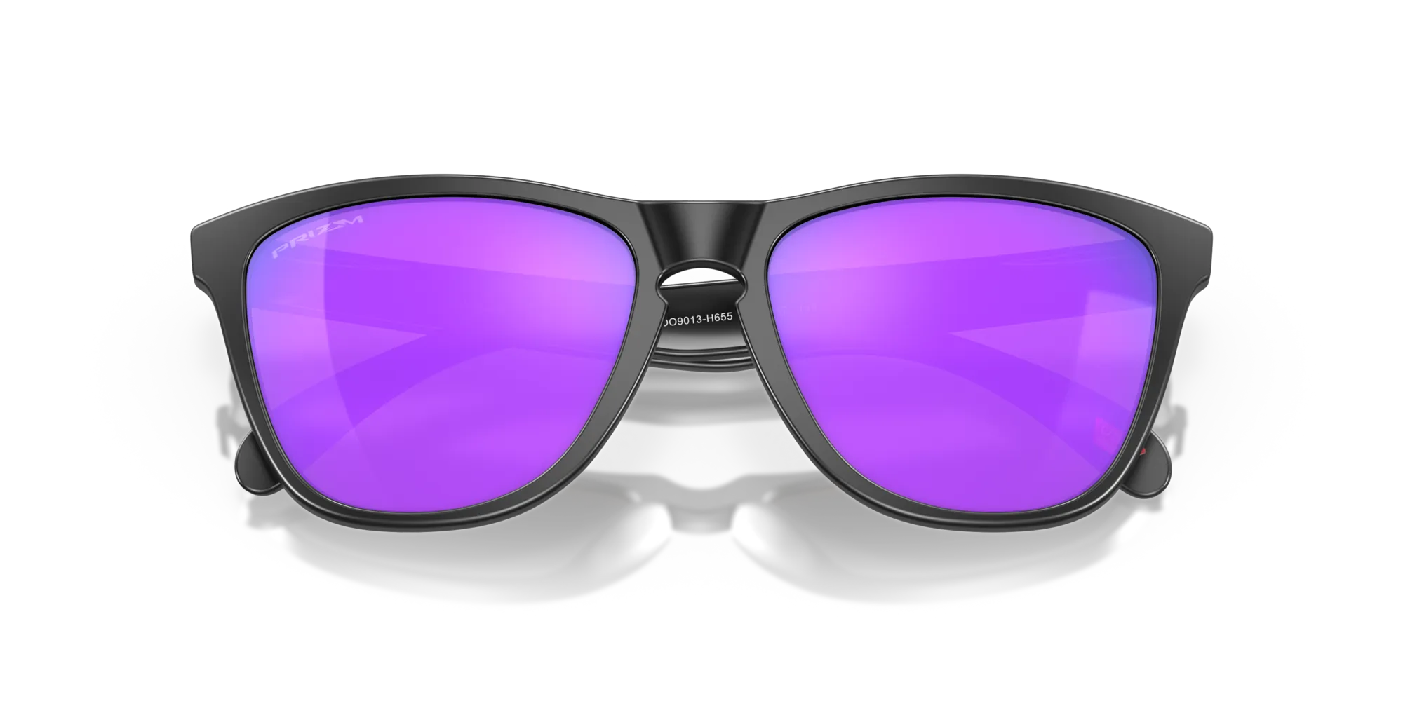 Oakley OO9013 FROGSKINS 9013H6 Occhiali da sole O_Matter Nero Viola Squadrata Normale Prizm - immagine 2