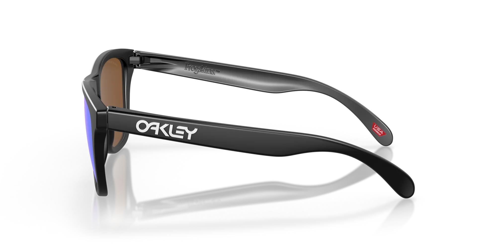Oakley OO9013 FROGSKINS 9013H6 Occhiali da sole O_Matter Nero Viola Squadrata Normale Prizm - immagine 4