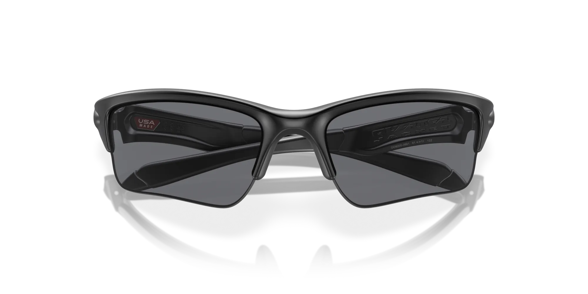 Oakley OO9200 QUARTER JACKET 920006 Occhiali da sole O_Matter Nero Grigio Squadrata Normale - immagine 2