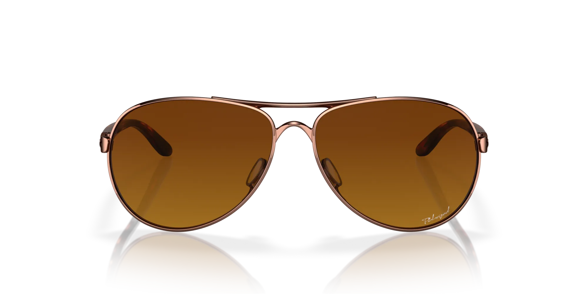 Oakley OO4079 FEEDBACK 407914 Occhiali da sole Metallo Oro Marrone Rotonda Polarizzata Sfumata - immagine 3