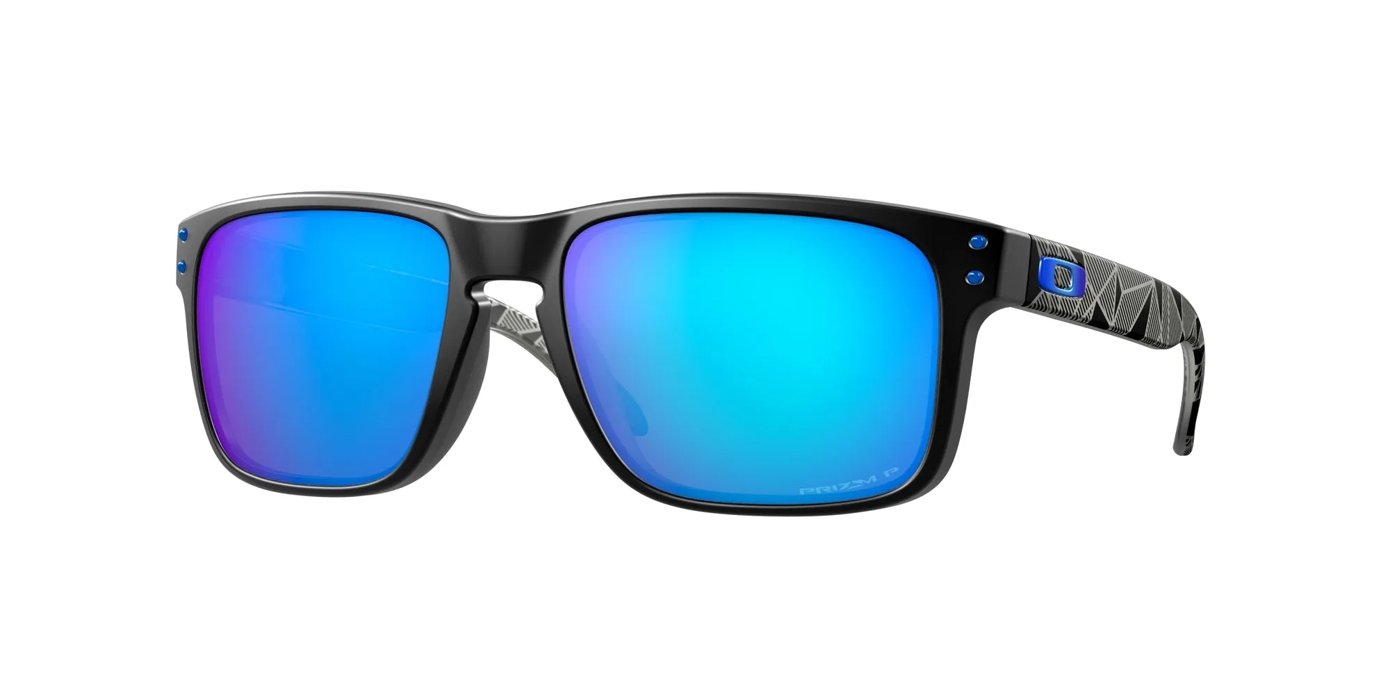Oakley OO9102 HOLBROOK 9102H0 Occhiali da sole O_Matter Nero Blu Squadrata Polarizzata Prizm - immagine 1