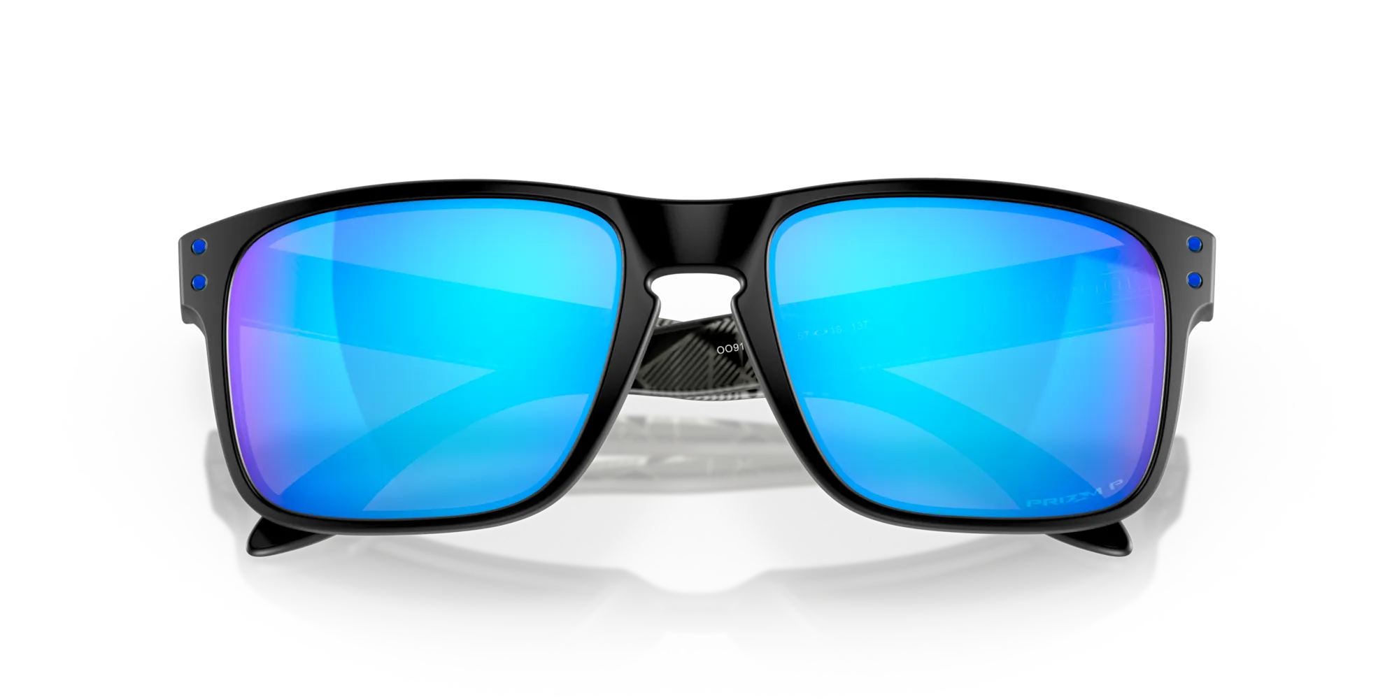 Oakley OO9102 HOLBROOK 9102H0 Occhiali da sole O_Matter Nero Blu Squadrata Polarizzata Prizm - immagine 2