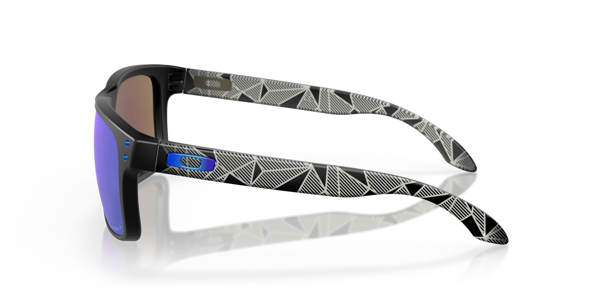 Oakley OO9102 HOLBROOK 9102H0 Occhiali da sole O_Matter Nero Blu Squadrata Polarizzata Prizm - immagine 4