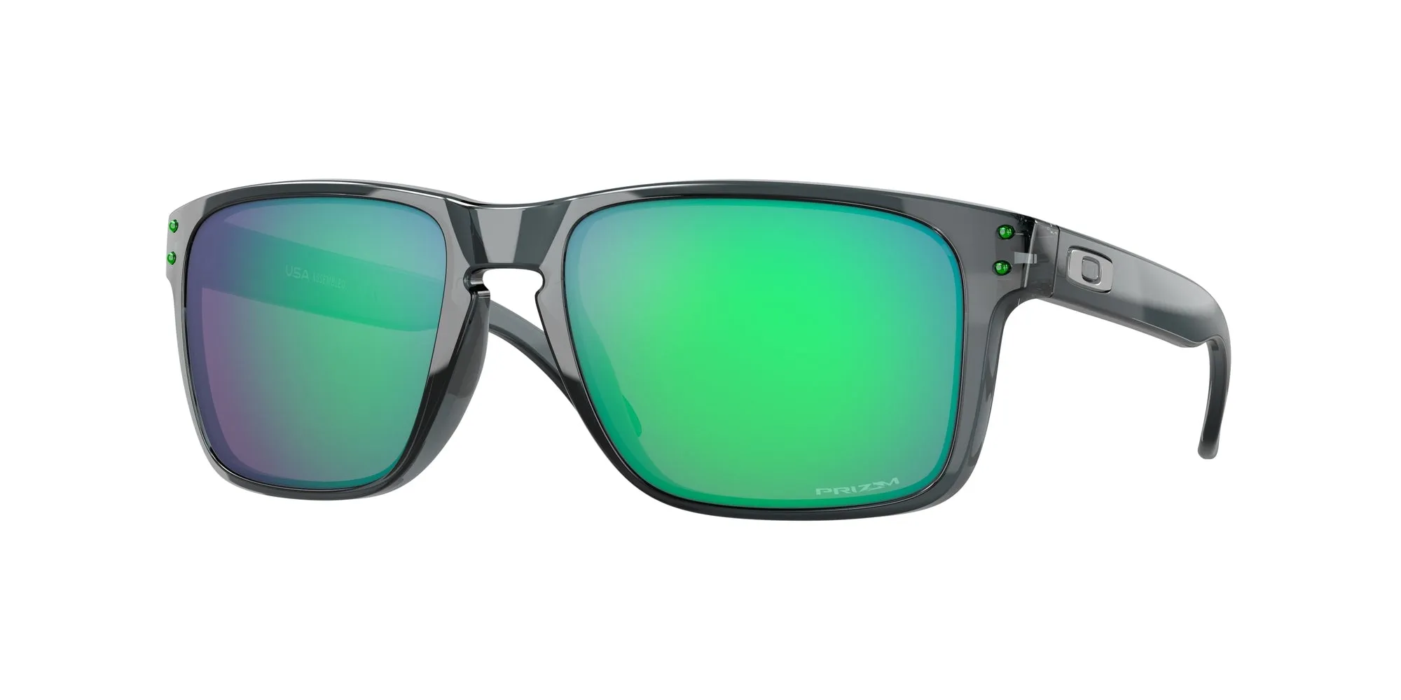 Oakley OO9417 HOLBROOK XL 941714 Occhiali da sole O_Matter Nero Verde Squadrata Normale Prizm - immagine 1