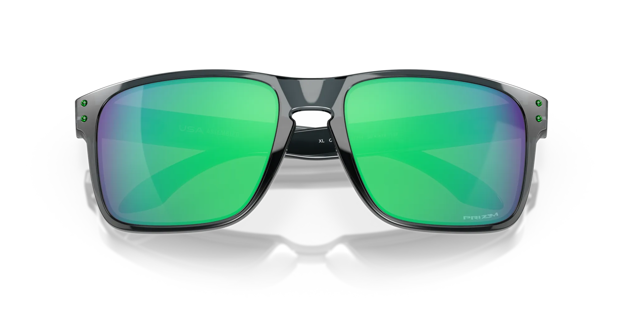 Oakley OO9417 HOLBROOK XL 941714 Occhiali da sole O_Matter Nero Verde Squadrata Normale Prizm - immagine 2