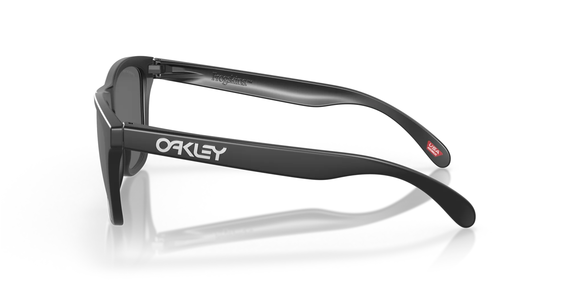 Oakley OO9013 FROGSKINS 9013F7 Occhiali da sole O_Matter Nero Grigio Squadrata Polarizzata Prizm - immagine 4
