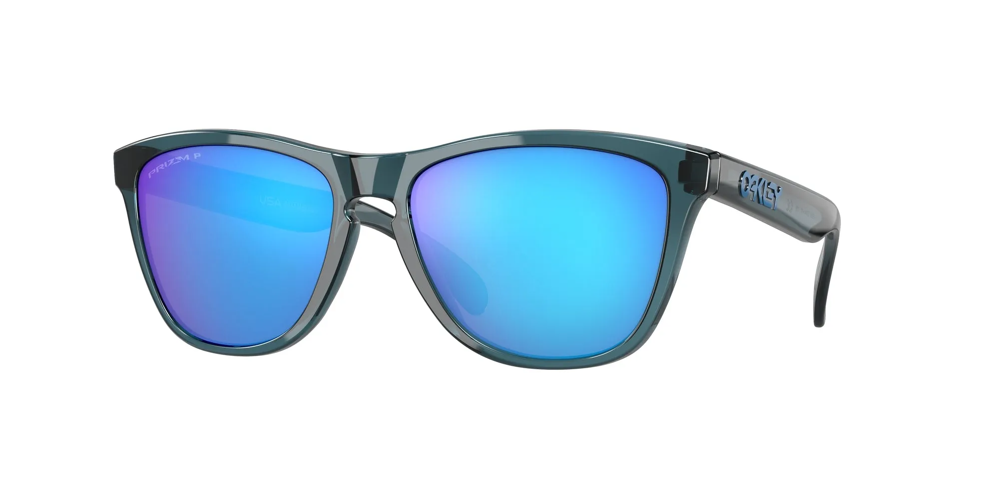 Oakley OO9013 FROGSKINS 9013F6 Occhiali da sole O_Matter Nero Blu Squadrata Polarizzata Prizm - immagine 1