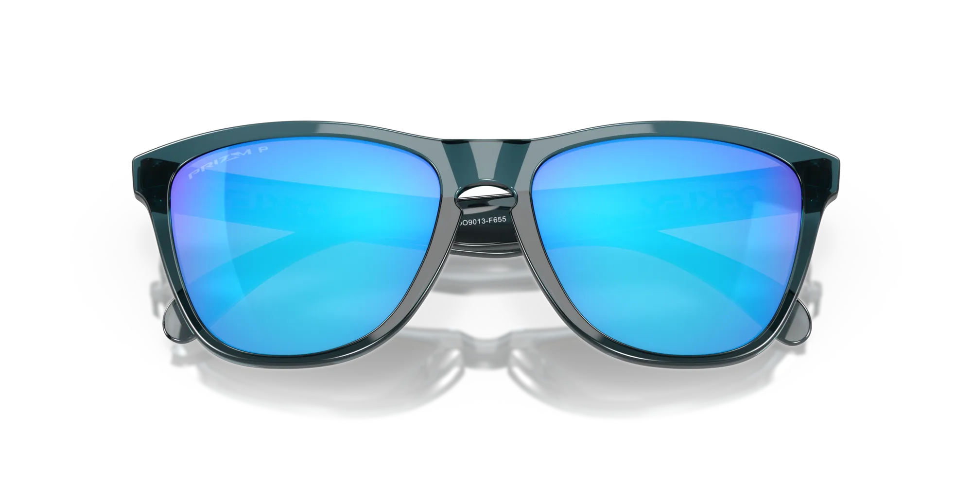 Oakley OO9013 FROGSKINS 9013F6 Occhiali da sole O_Matter Nero Blu Squadrata Polarizzata Prizm - immagine 2