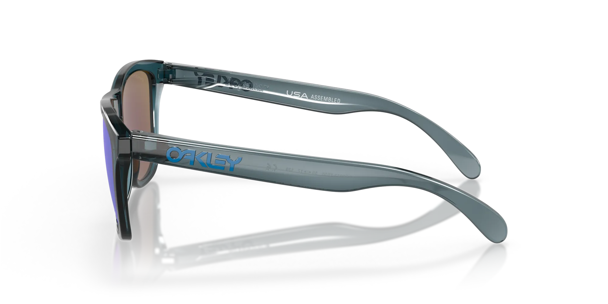 Oakley OO9013 FROGSKINS 9013F6 Occhiali da sole O_Matter Nero Blu Squadrata Polarizzata Prizm - immagine 4
