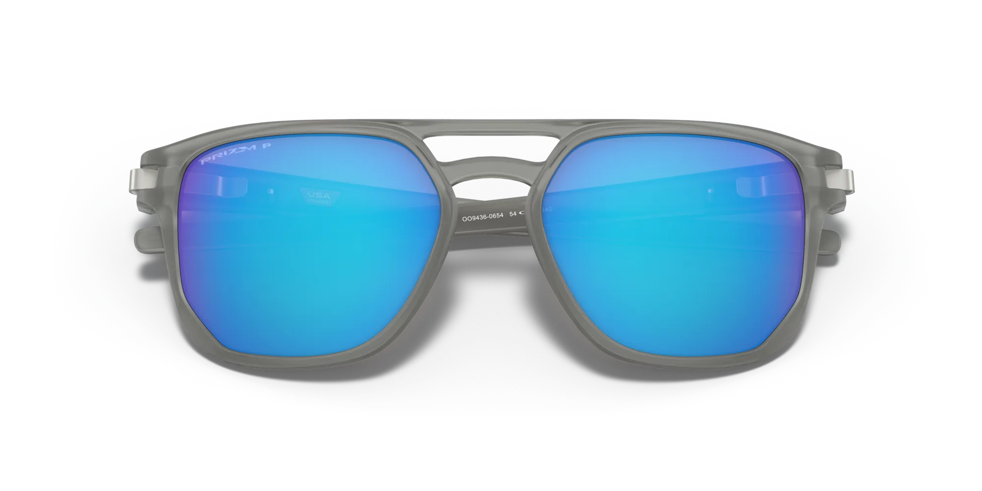 Oakley OO9436 LATCH BETA 943606 Occhiali da sole O_Matter Grigio Blu Squadrata Polarizzata Prizm - immagine 2
